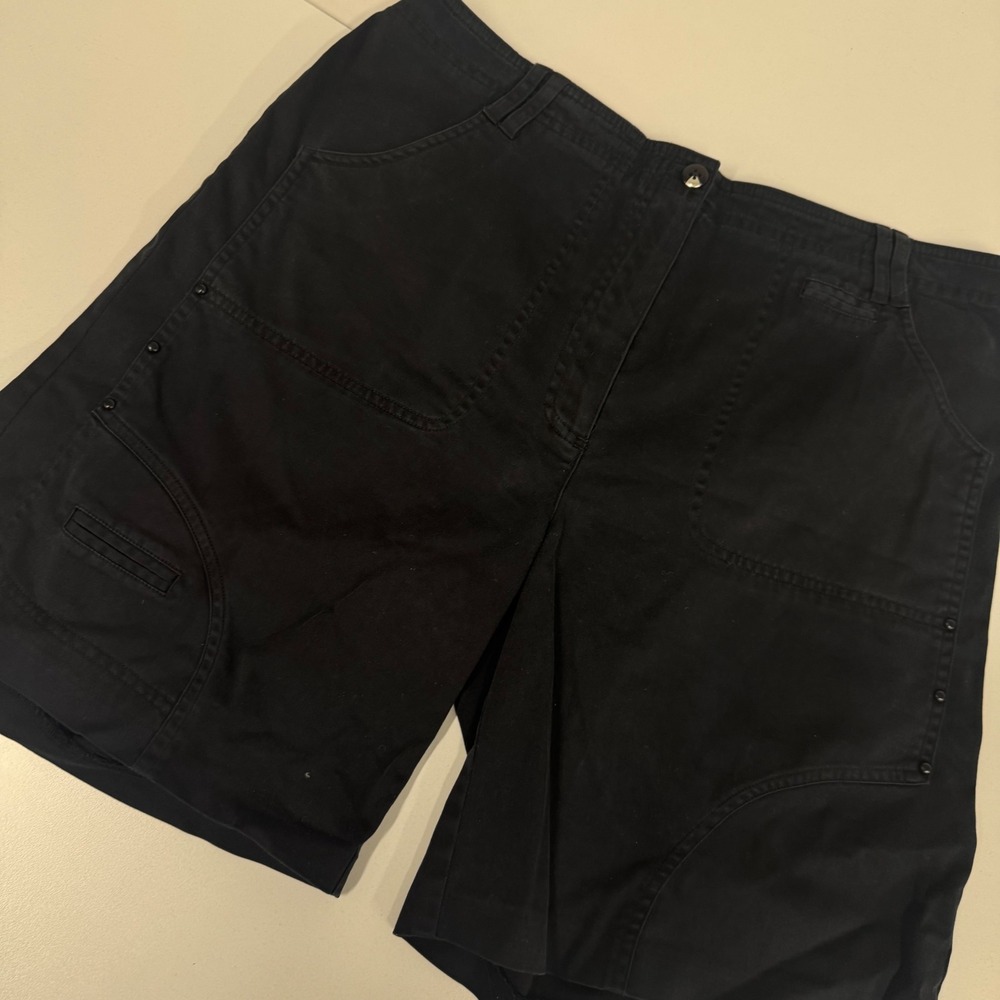 Jamie Sadock Golf Shorts Women 12 Black Excellent Studded Multi-Pocket Active